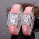 Rose Gold Cartier Tank Couple Watch White Face Brown Leather Strap High Quality Replica (9)_th.jpg